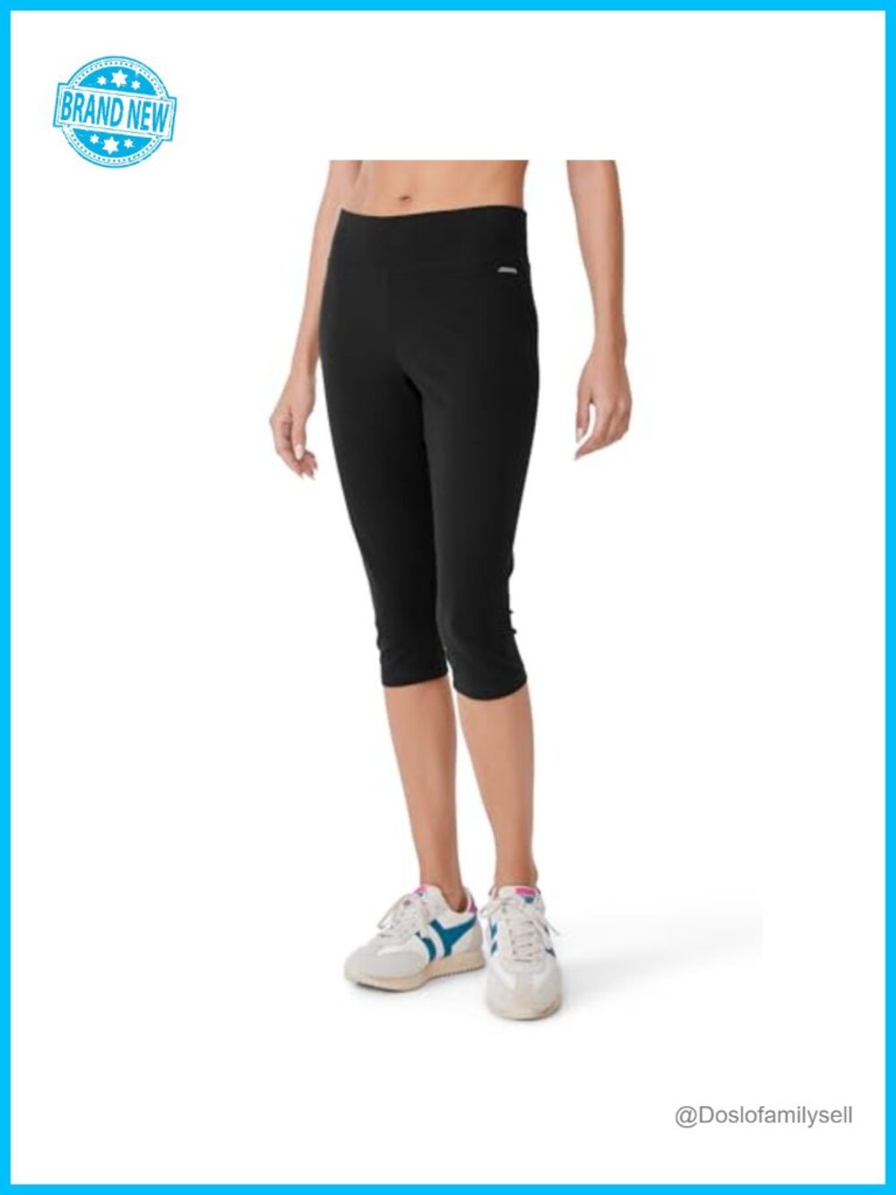 Cotton Spandex Judo Leggings Wide Waistband Slimming Mid Rise Athletic